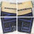 Royal Blue Vintage Ndebele Mapoto Beaded Aprons as Wall Sculpture From South Africa Canvas Backed, Set 4 For Sale - Image 8 of 13