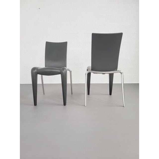 Gray Chairs by Philippe Starck for Vitra, Set of 6 For Sale - Image 8 of 18