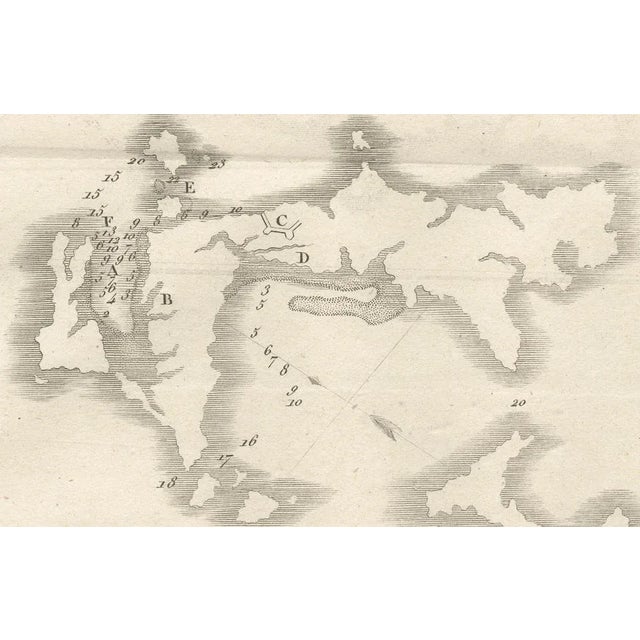 Antique French Engraved Plan of Poulo Condore, 1790s For Sale - Image 6 of 10