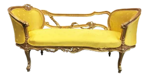 19th Century French Rococo Louis XV Giltwood Settee