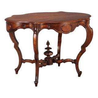 Umbertino Biscuit Table in Mahogany For Sale
