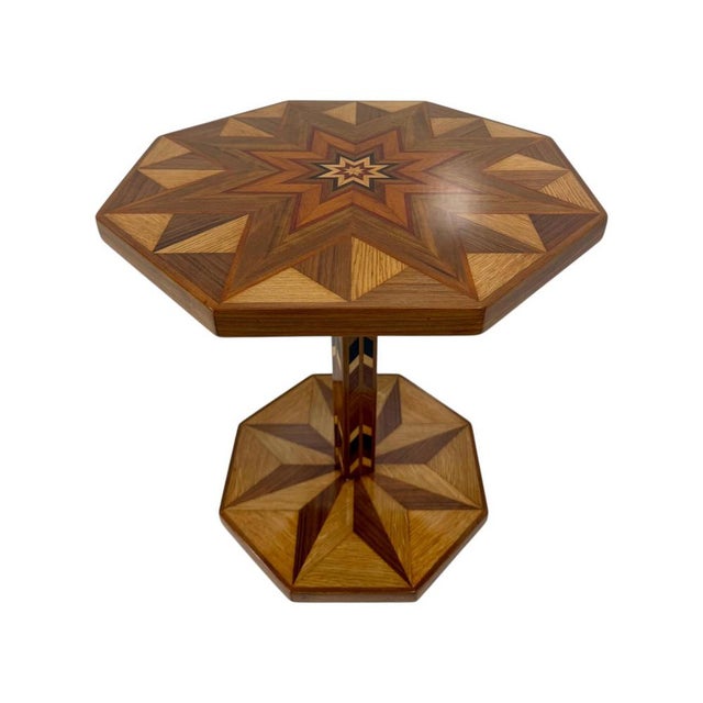 Italian Art Deco Coffee Table in Various Wood Species, 1940s For Sale - Image 10 of 10