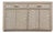 Vintage Coastal Lightwash Blonde Pencil Reed Rattan Sideboard, Buffet, Credenza For Sale