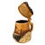 Large Wooden Beer Mug in Carved Birch and Bark with Deer Motif, Black Forest, 1960s For Sale - Image 4 of 7
