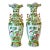 Late 19th C Antique Chinoiserie Boho Chic Hollywood Regency Famille Rose Vases - A Pair, Monumental For Sale