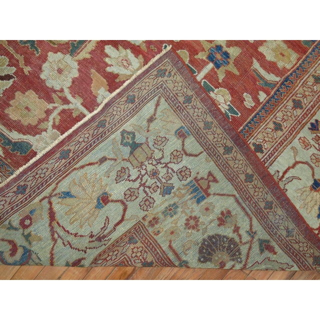 Fine Early 20th Century Antique Persian Sultanabad Carpet - 8'3" x 11'3" For Sale In New York - Image 6 of 6