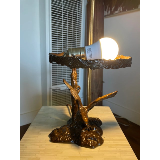 Early 1900s Bronze Eagle Lamp by Erich SchmidtKestner Chairish