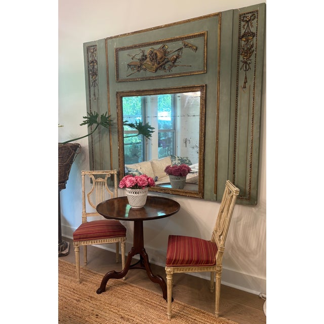 French Late 19th Century Louis XVI Style Painted Lyre Back Chairs - A Pair For Sale - Image 3 of 17
