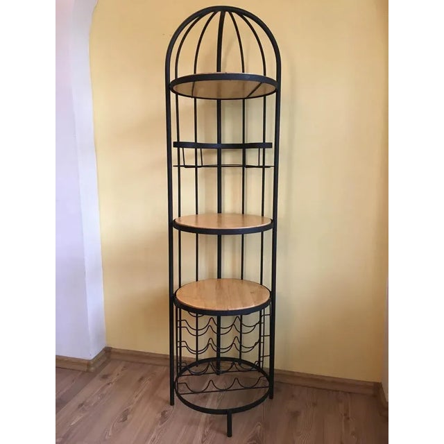 High Loft Style Metal and Wood Bar For Sale - Image 10 of 18