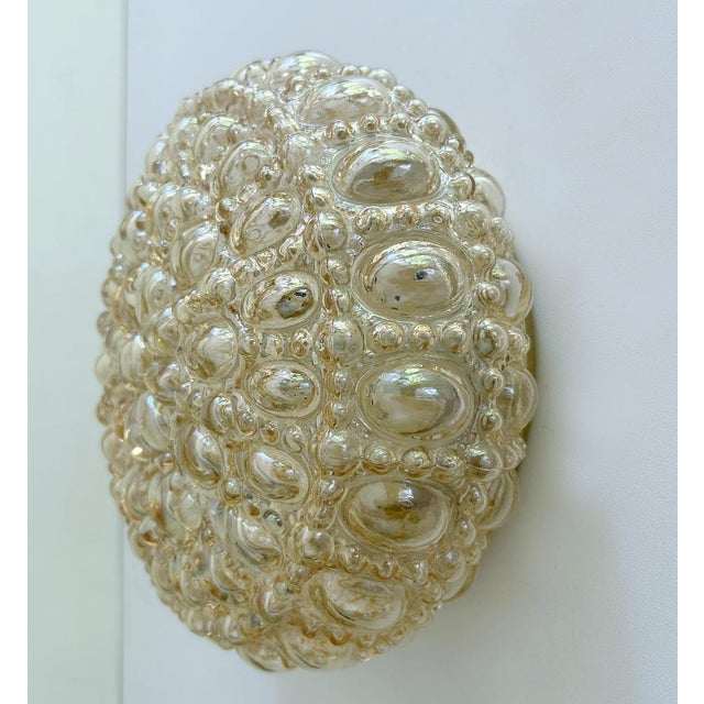 Metal Vintage Bubble Glass Light from Limburg For Sale - Image 7 of 15