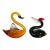 Gorgeous Italian Vintage Murano Glass Swan Sculptures For Sale
