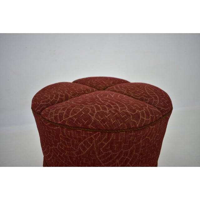 Art Deco Tabouret attributed to Jindrich Halabala for Up Zavody, 1940s For Sale - Image 10 of 14