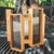 Mid-Century Modern 1970's Mod Architectural Graduated Wood and Lucite Panel Chandelier For Sale - Image 3 of 11