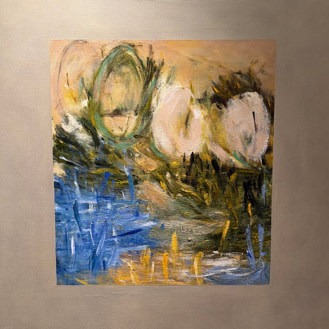 Abstract Jennifer Bain "Little Hill" Original Abstract Painting For Sale - Image 3 of 7