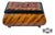 Vtg. Painted Wood & Composite Transitional Bombay Shaped Box W/Faux Burl Finish For Sale