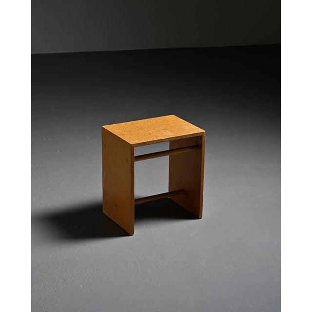 Stool designed at the Ulm School of Design (HfG Ulm), based on the model developed in 1954 by Max Bill with Hans Gugelot...