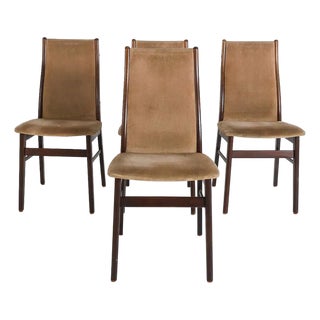 1970s Set 4 Farstrup Danish Modern Dining Chairs For Sale
