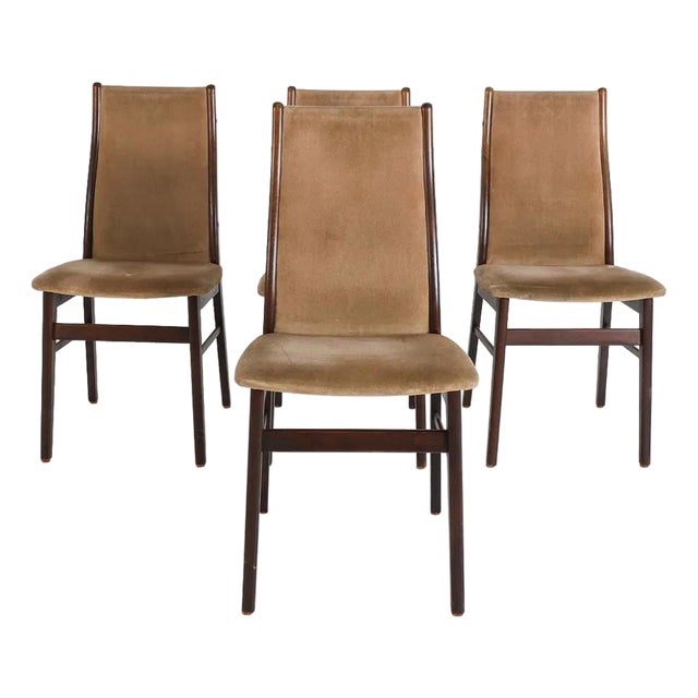 1970s Set 4 Farstrup Danish Modern Dining Chairs For Sale