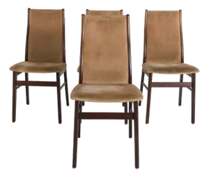 1970s Set 4 Farstrup Danish Modern Dining Chairs