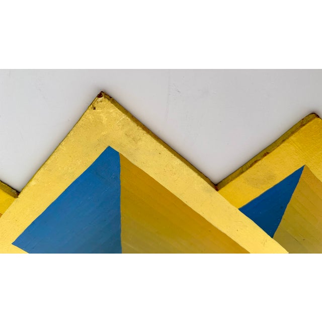 Original 1970's Op Art Panel Painting For Sale - Image 9 of 10