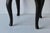 Chairmaster of Ny Black on Black Padded Seat Cabriole Leg Stool Vintage Late 20th Century For Sale - Image 13 of 15
