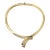 Vintage Los Castillo Hallmarked Brass Interlocking Hands Collar Sculptural Necklace, 1950's For Sale