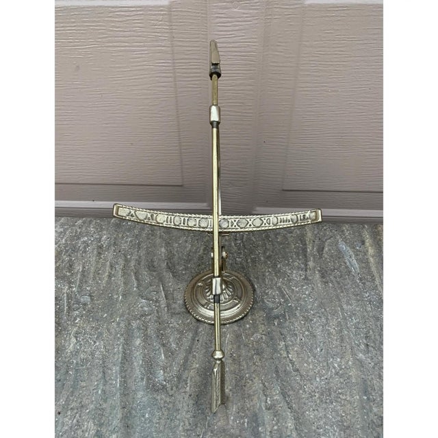 Late 20th Century Classical Brass Armillary Sphere Garden Sculpture on Stand, English Estate Style For Sale - Image 9 of 12