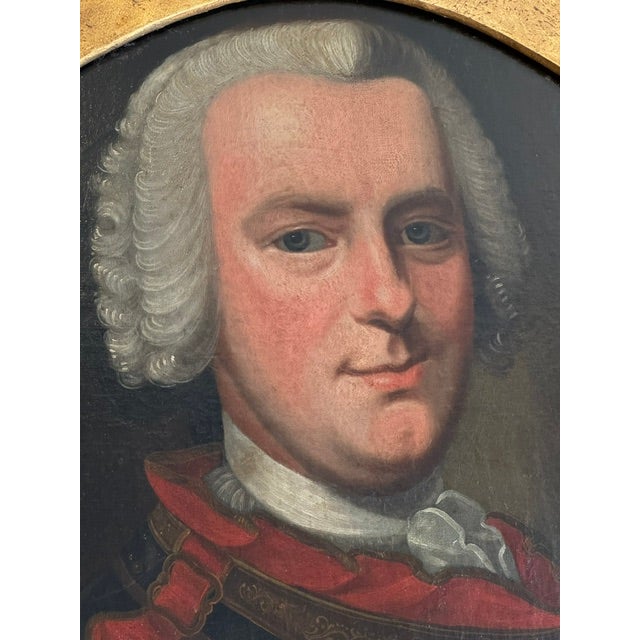 Black Antique Portrait Painting of King George I For Sale - Image 8 of 11