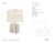 Thomas O'Brien by Visual Comfort Signature Carmel Table Lamp in Plaster White with Linen Shade Designer: Thomas O'Brien...