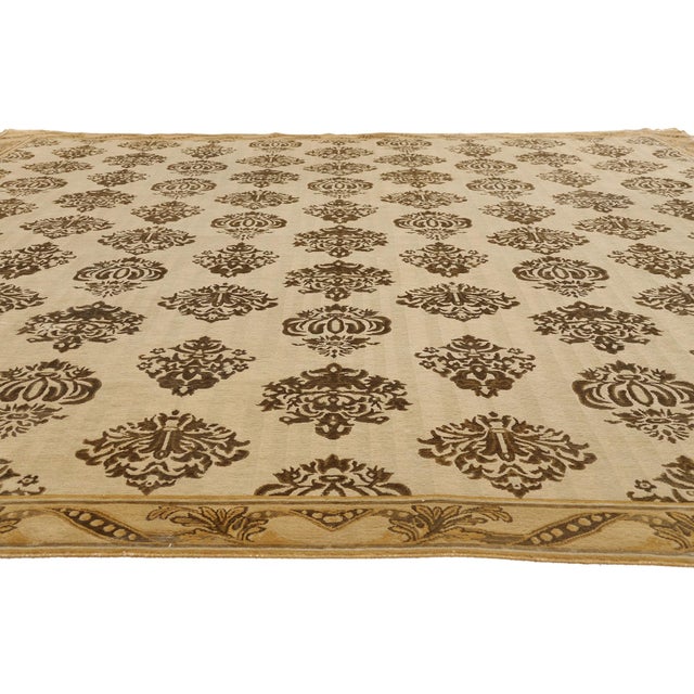 Contemporary Vintage Tibetan Rug, 10'07 X 12'02 For Sale - Image 3 of 10