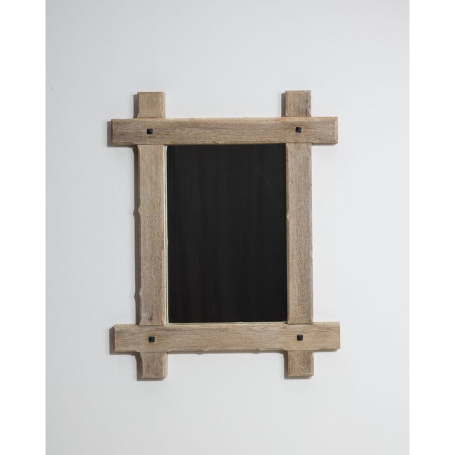 French 19th Century France Antique White Wood Mirror For Sale - Image 3 of 10