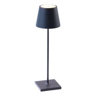 Zafferano Poldina Pro Rechargeable Lamp in Steel Blue For Sale