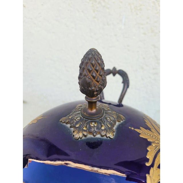 Covered Porcelain Vases in the style of Sèvres, Set of 2 For Sale - Image 13 of 18