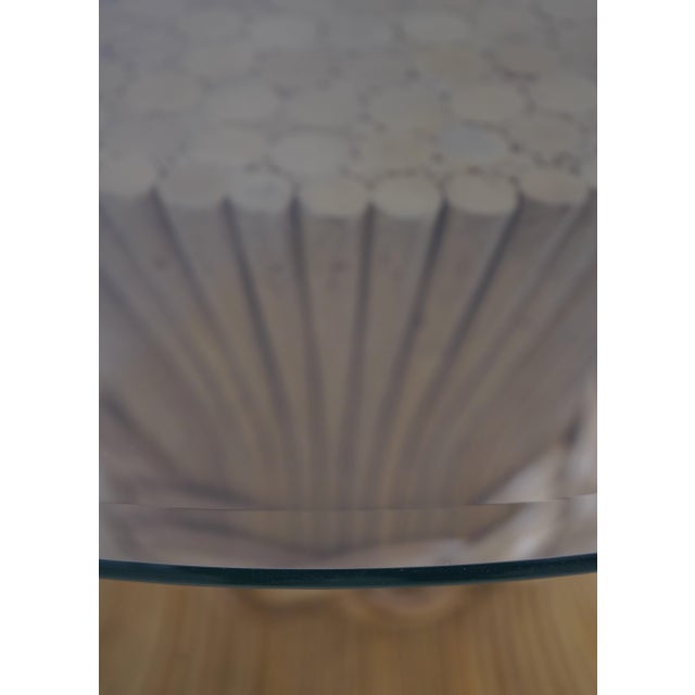 Baker Furniture Company McGuire by Baker Bamboo Base Beveled Glass Top Center or Dining Table For Sale - Image 4 of 10