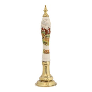 English Hunting Scene Beer Pump Handle For Sale