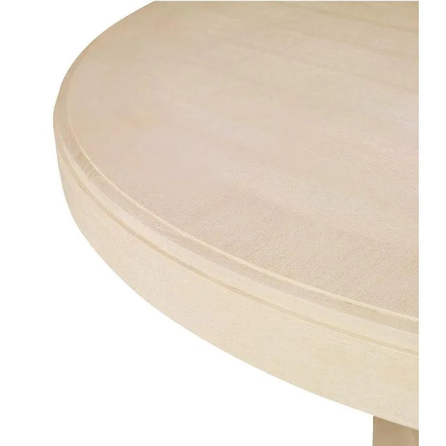 Transitional Bardot Oak Dining Table For Sale - Image 3 of 7