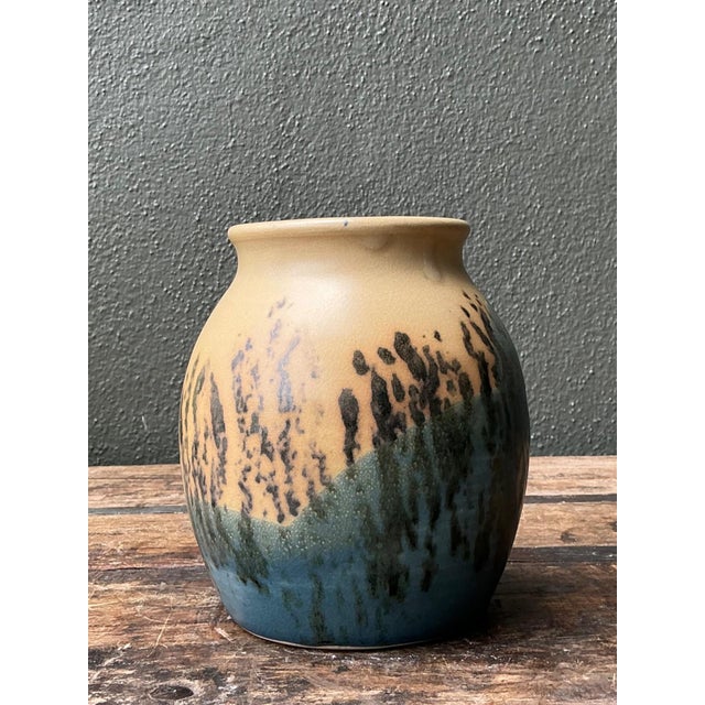 Vintage Studio Pottery Glazed Ceramic Vase For Sale In West Palm - Image 6 of 16