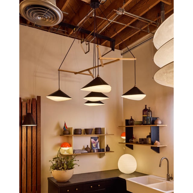 Not Yet Made - Made To Order Large Daniel Becker 'Emily 5' Chandelier in Anthracite for Moss Objects For Sale - Image 5 of 18
