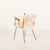 1950s Vintage Italian Boomerang Chair in Long Hair Sheepskin, 1950s For Sale - Image 5 of 15