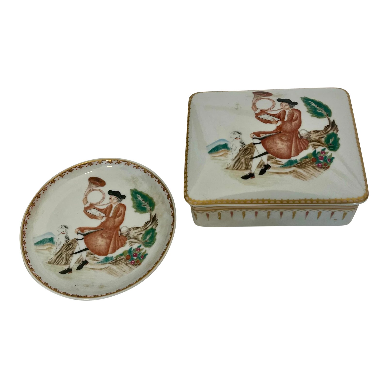 食器 Antique,Vista Alegre, Mottahedeh Mottahedeh Vista Alegre Plates Set of 2, Made in Portugal