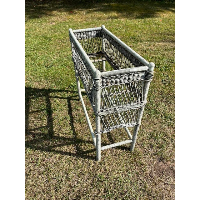 Early 20th Century Antique Wicker Plant Stand For Sale - Image 5 of 12