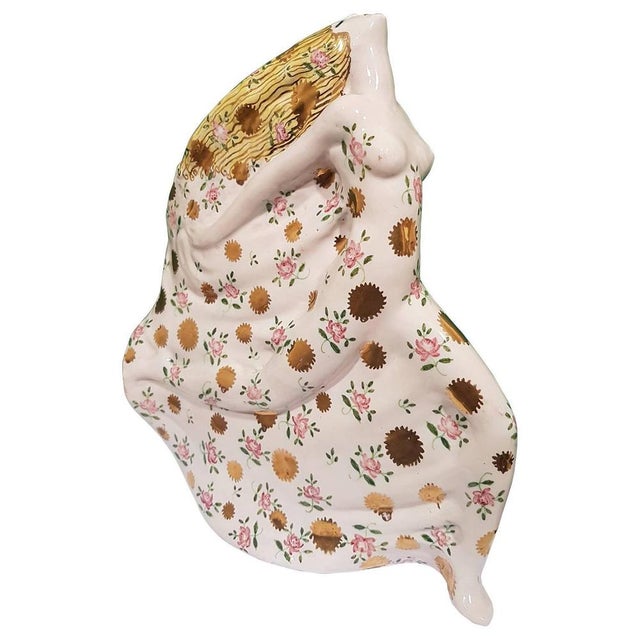 1930s Art Nouveau Ceramic Sculpture by Anselmo Bucci, Italy, 1935 For Sale - Image 5 of 6