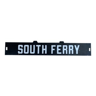 Vintage New York City Subway Car Metal Sign For Sale