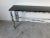1980s Postmodern Faux Bronze Finish Console Table With Black Glass Top After Giacometti Style For Sale In Miami - Image 6 of 10