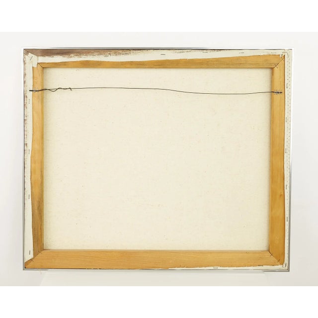 Mid-Century Modern Mid Century Woman in Purple Coat and Hat Artwork For Sale - Image 3 of 5