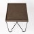 Aronde Black Lacquered Steel Side Table With Burnt or Natural Cork Top For Sale - Image 4 of 10