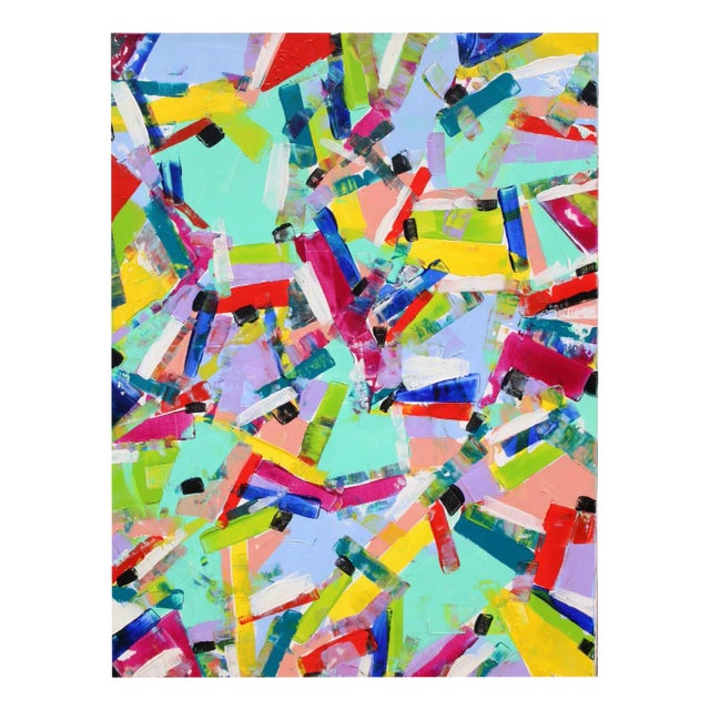 Abstract Composition, 1983, Acrylic on Canvas For Sale