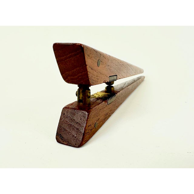 1950s Mid-Century Modern Teak and Brass Nutcracker by Poul Knudsen, 1950s For Sale - Image 5 of 9