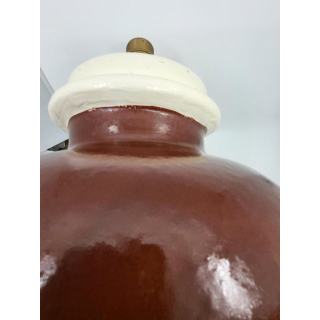 Large French Ceramic Table Lamp by Hubert Olivier, 1990s For Sale - Image 13 of 16