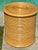 Modern Vintage 1970s Boho-Chic Pencil Reed Rattan Sculptural Drum Side Table For Sale - Image 3 of 10